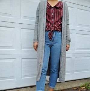 Long Gray Cardigan